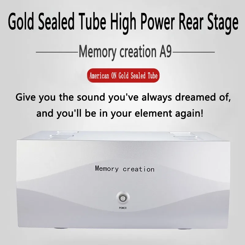 

Memory creation A9 Audiophile High-fidelity High Power on Gold Sealed Tube HIFI Class A 160w*2 Rear Home Amplifier