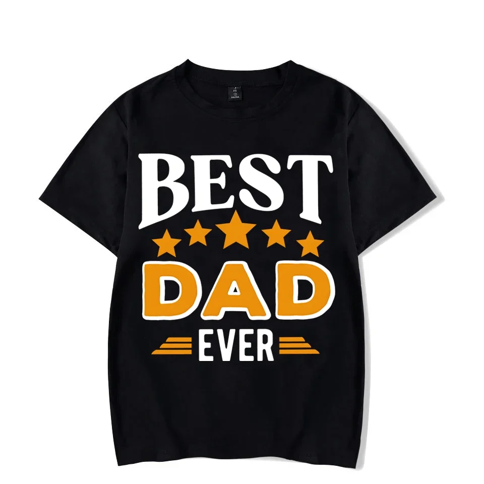 Father Holiday Gift Summer Men's T-Shirt Personality Creative Holiday Party Hip Hop Fashion Family Short Sleeve O-Neck Top