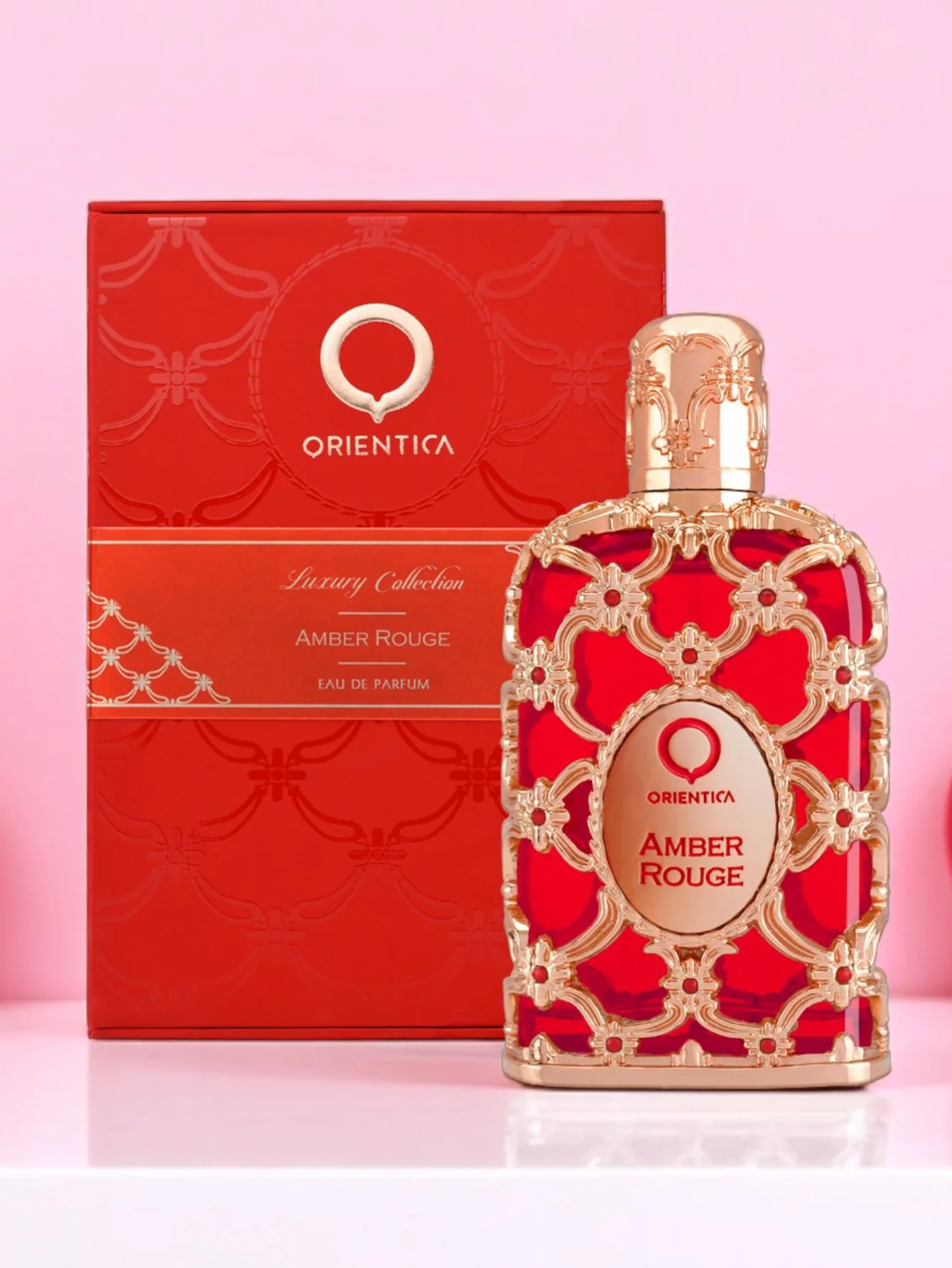 NOTICE DISCONTINUED NO RESTOCK AVAILABLE PLEASE DO NOT PLACE ORDER OUT OF STOCK ORDERS WILL NOT BE SHIPPED Orientica Amber Rouge 80ml EDP Unisex Perfume Sweet Saffron Amber Long Lasting Luxury Fragrance view 3