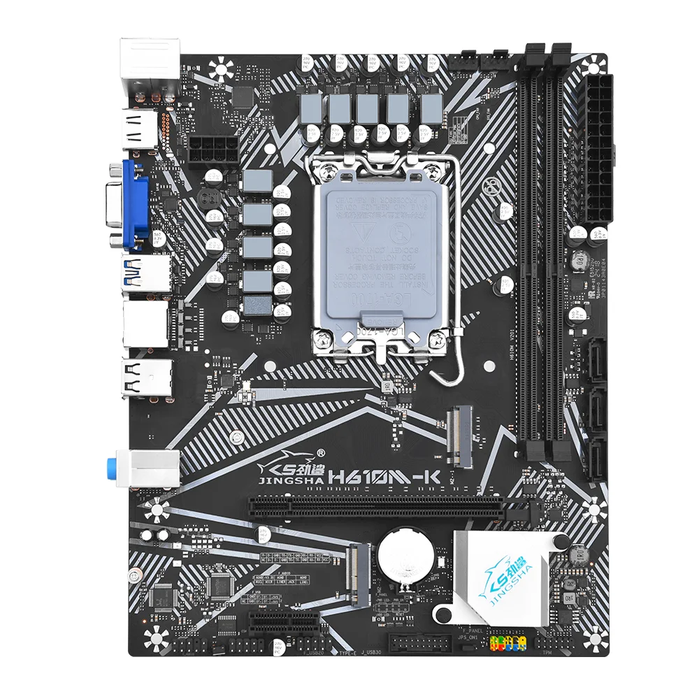 H610 LGA1700 Gaming Motherboard PCIE5.0x16 Supports Intel 12/13 Gen Core Dual channel DDR4 USB 3.0 NVME M.2 64GB M-ATX VGA