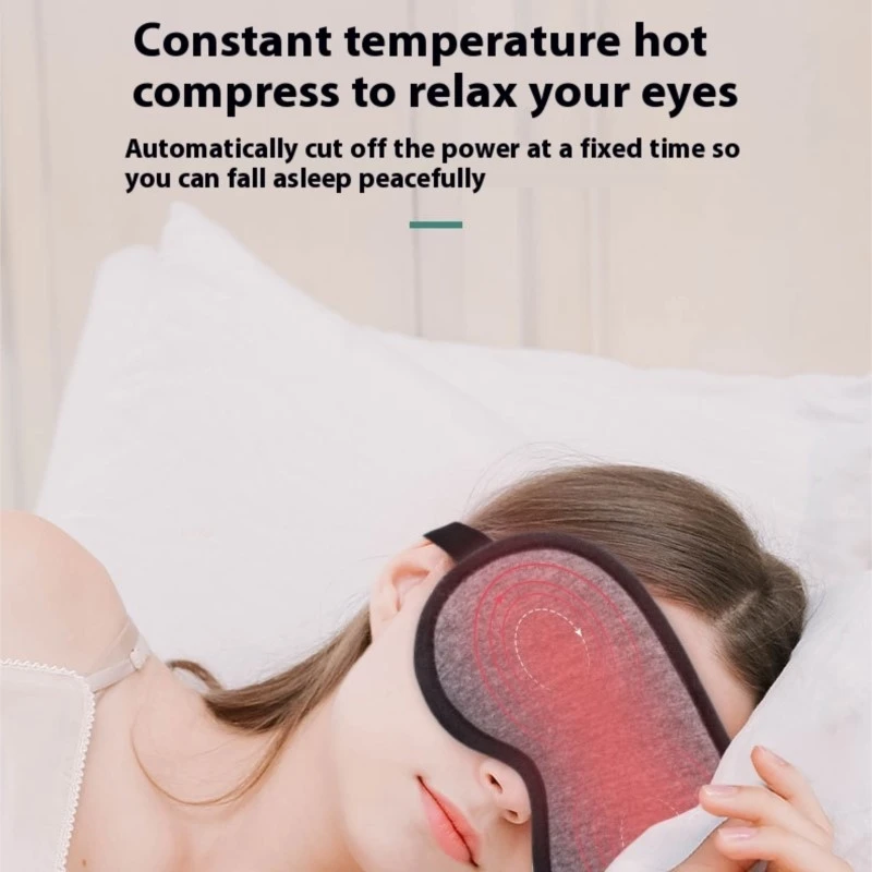 

USB Heated Eye Mask Magnetic Sleep Mask - 3D-Contoured Steam Therapy for Deep Sleep Eye Comfort & Strain Relief