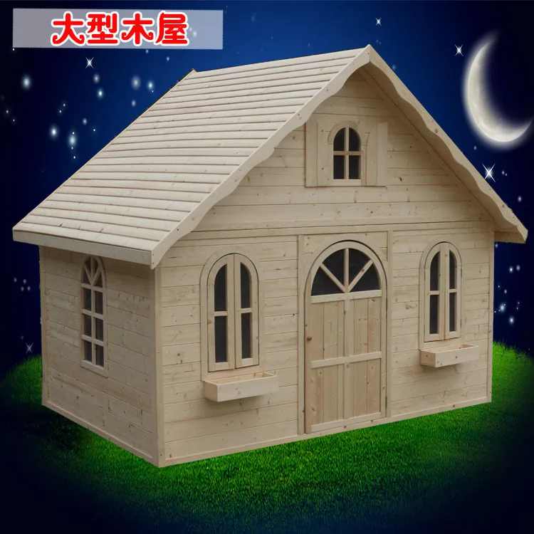 Large wooden house, children's wooden , Peppa Pig treehouse, kindergarten play , outdoor wooden house, play , woo