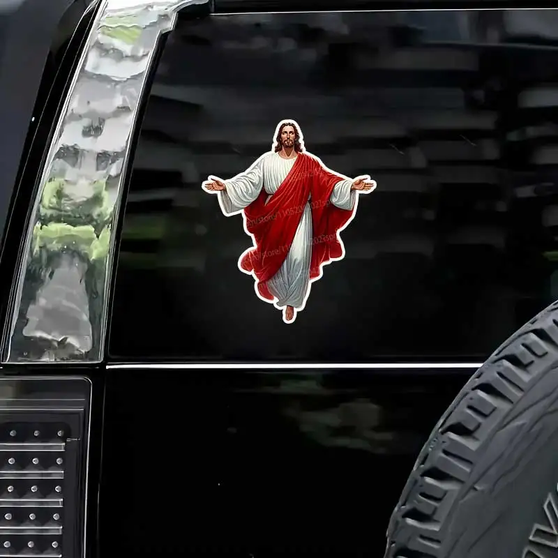 Scratch-Resistant Waterproof Vinyl Prayer Stickers Smooth Surface for Motorcycle Laptop Car Bumper Decoration Q51