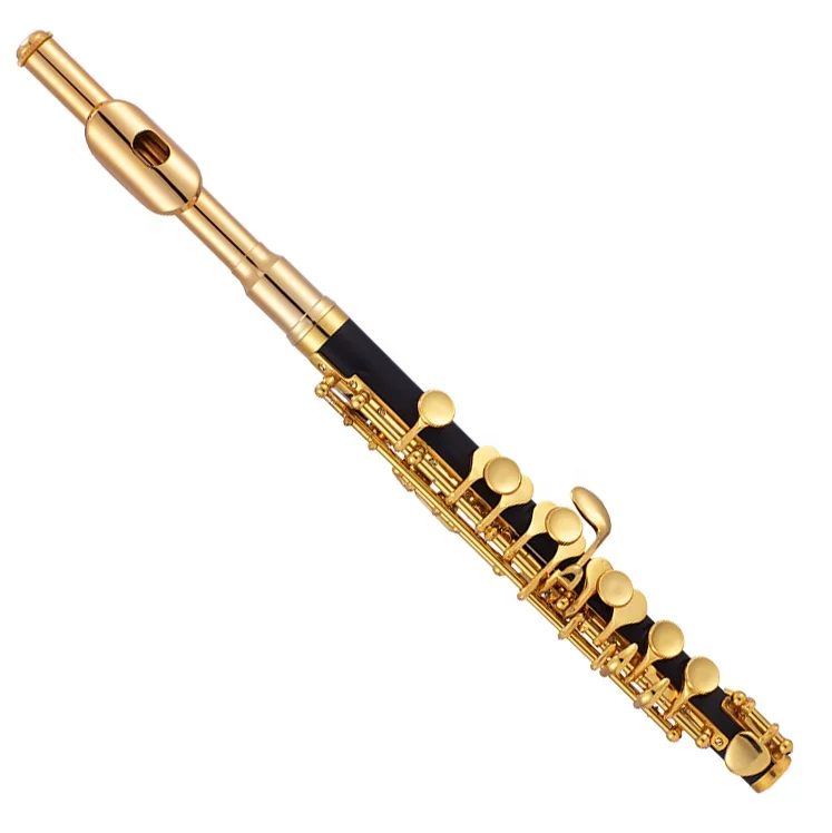 SEASOUND Piccolo Flute With Silver Plated JYPC203S ABS Closed Plastic Body 16 Holes Wooden Body Weights 1.25 Lbs OEM