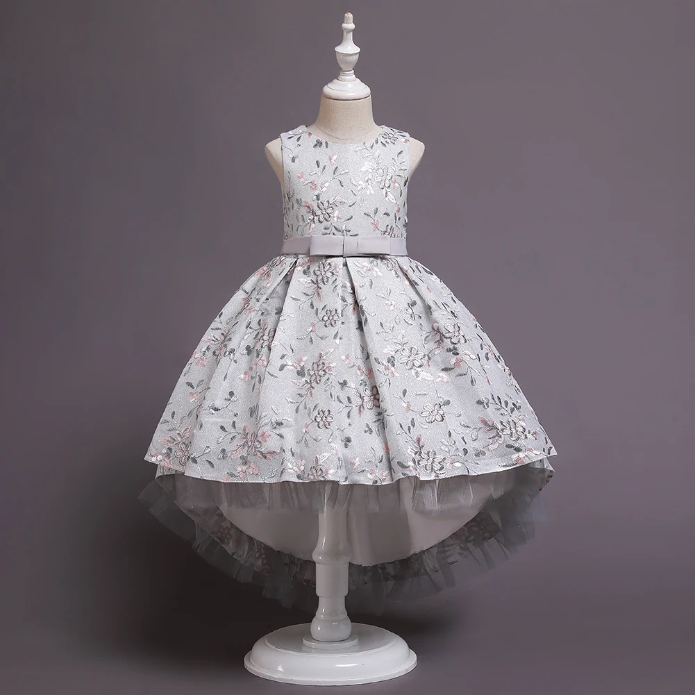 فستان الأميرة شبكي مطرز للفتيات ، فستان أداء للأطفال ، جديد #5