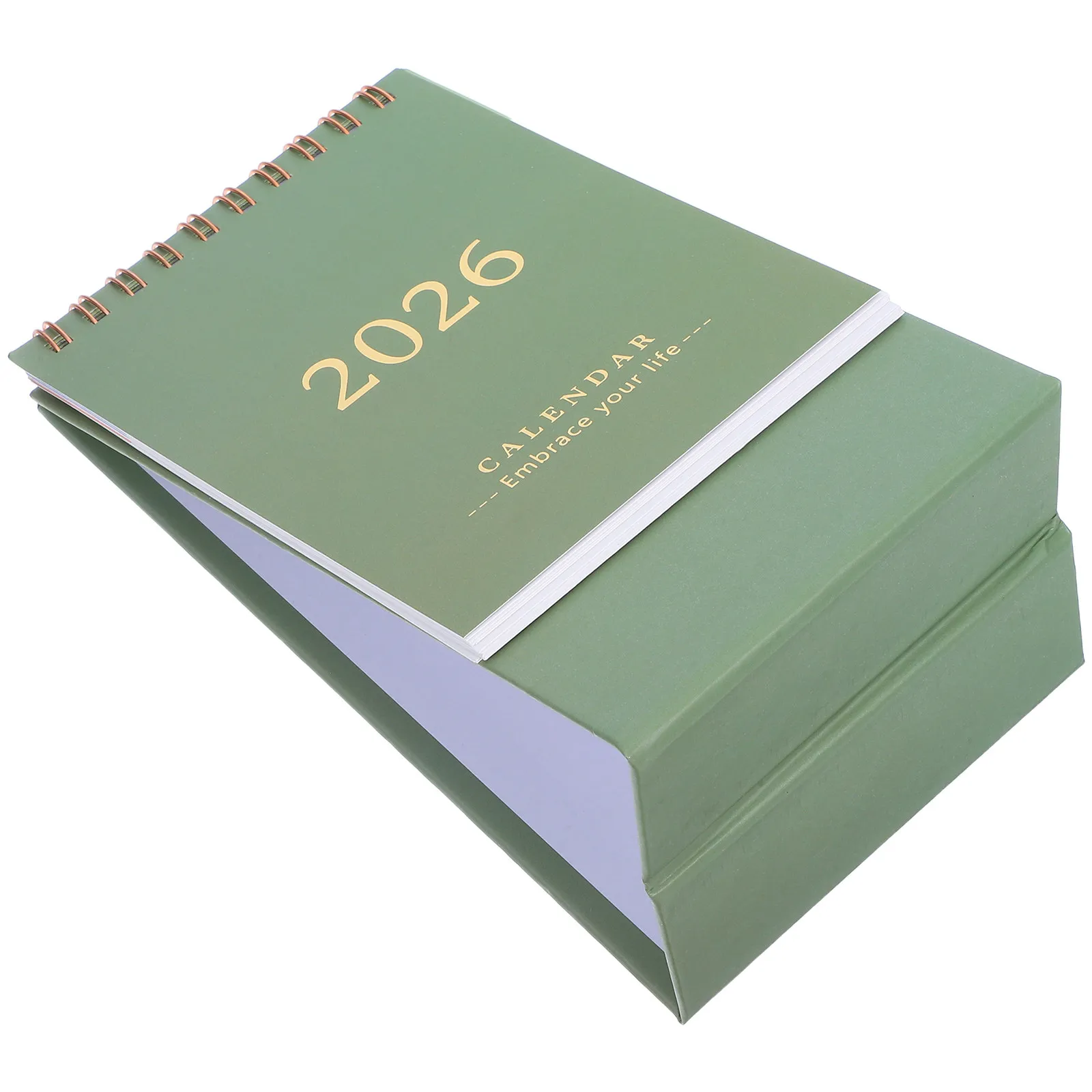 

2026 Monthly Desk Calendar Elegant Freestanding Foldable Planner Smooth Writing Surface for Daily Planning Office Home Decor