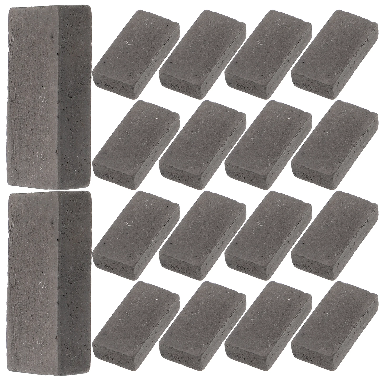 

40 Pcs Mini Bricks Artificial Landscaping Accessories DIY Rectangle House Supplies Miniature Scene Models Clay Fired Brick