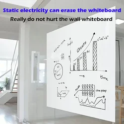 Electrostatic Whiteboard Sticker,Graffiti Wall Decor Wall Sticker,Removable Erasable Write Tablet,Removal Does Not Hurt The Wall