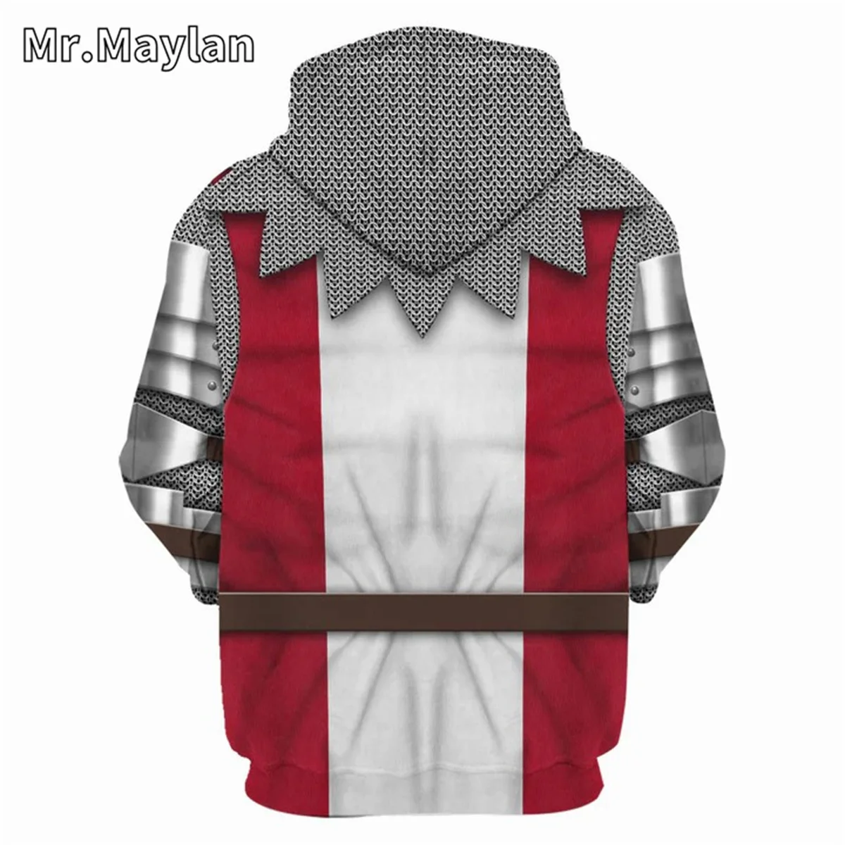 Medieval Knights Armor Cosplay Costume 3D Print Unisex Hoodie Men Sweatshirt Streetwear Zip Pullover Casual Jacket Tracksuits-28