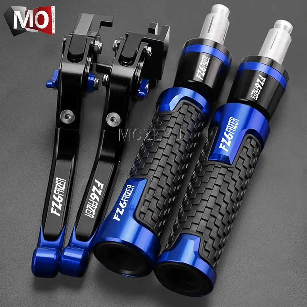 FZ6 FAZER Motorcycle Brake Clutch Levers Handlebar Hand Grips ends For YAMAHA FZ6 FAZER 2004 2005 2006 2007 2008 2009 2010 FAZER