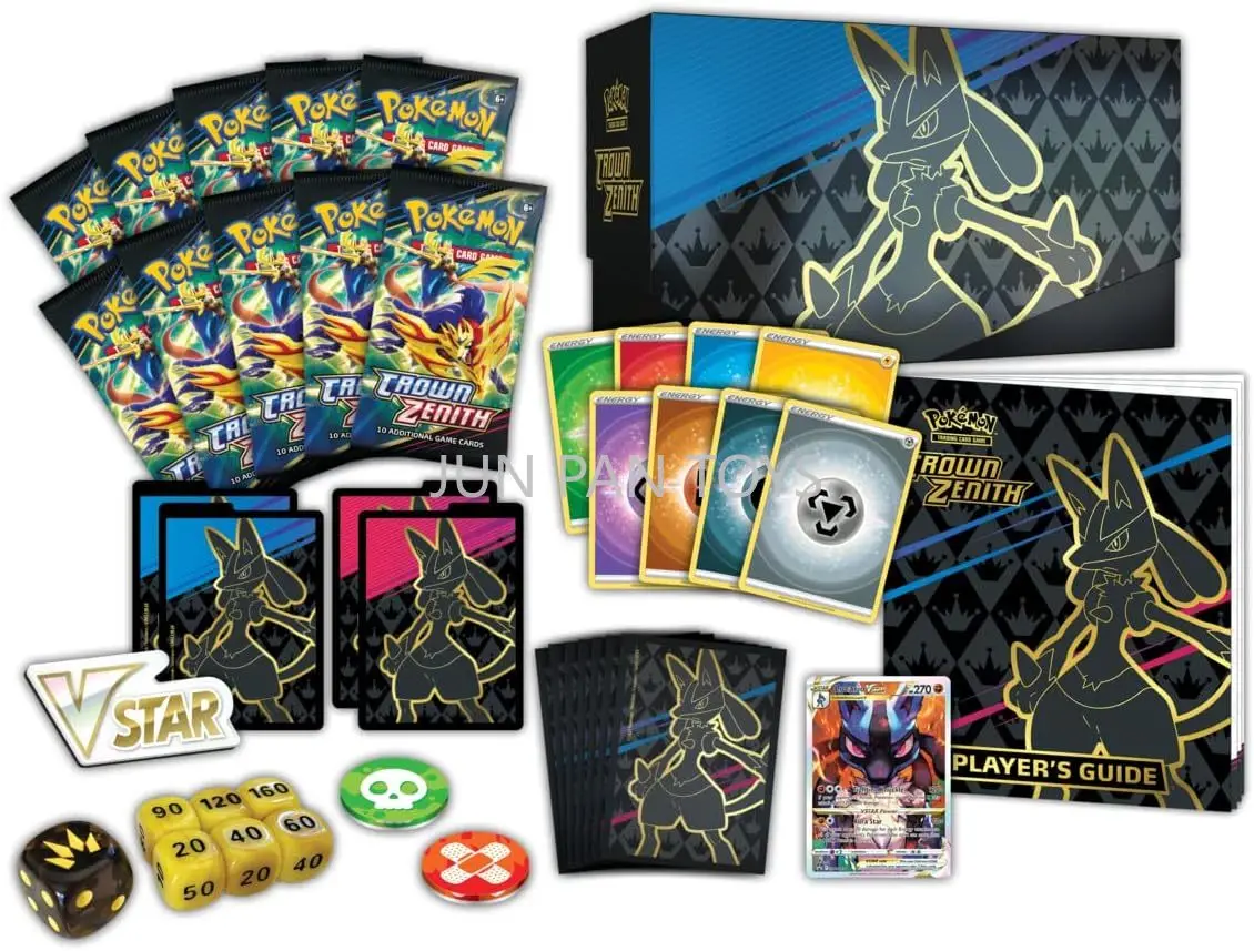 Oryginalna kolekcja kart Pokémon Sword Shield Lost Origin Crown Zenith Elite Trainer Box Pokemon TCG Lucario Giratina Card Toy