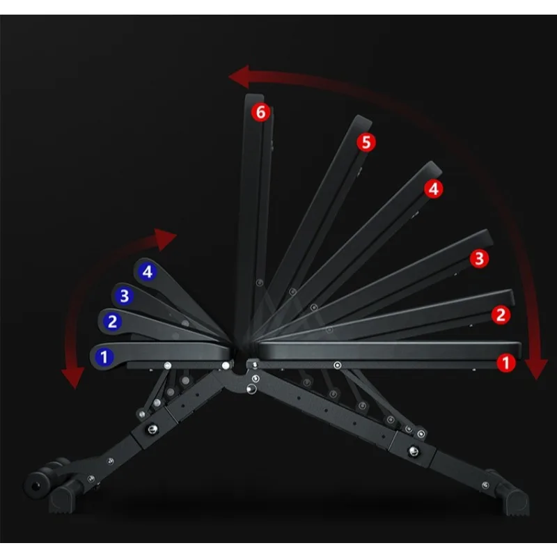 Multi-Function Home Gym Dumbbell Bench Adjustable Indoor Dumbbell Weight Training Fitness Bench