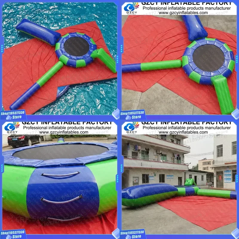Outdoor Sea/Lake/Ocean Floating Games Inflatable Water Trampoline with CE Certification 2-Year Warranty & High Capacity