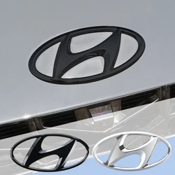 ABS Car Logo Front Grille Decoration Sticker Accessories For Hyundai Tucson Accent Elantra Santa fe Sonata I40 ix25 ix35 Emblem