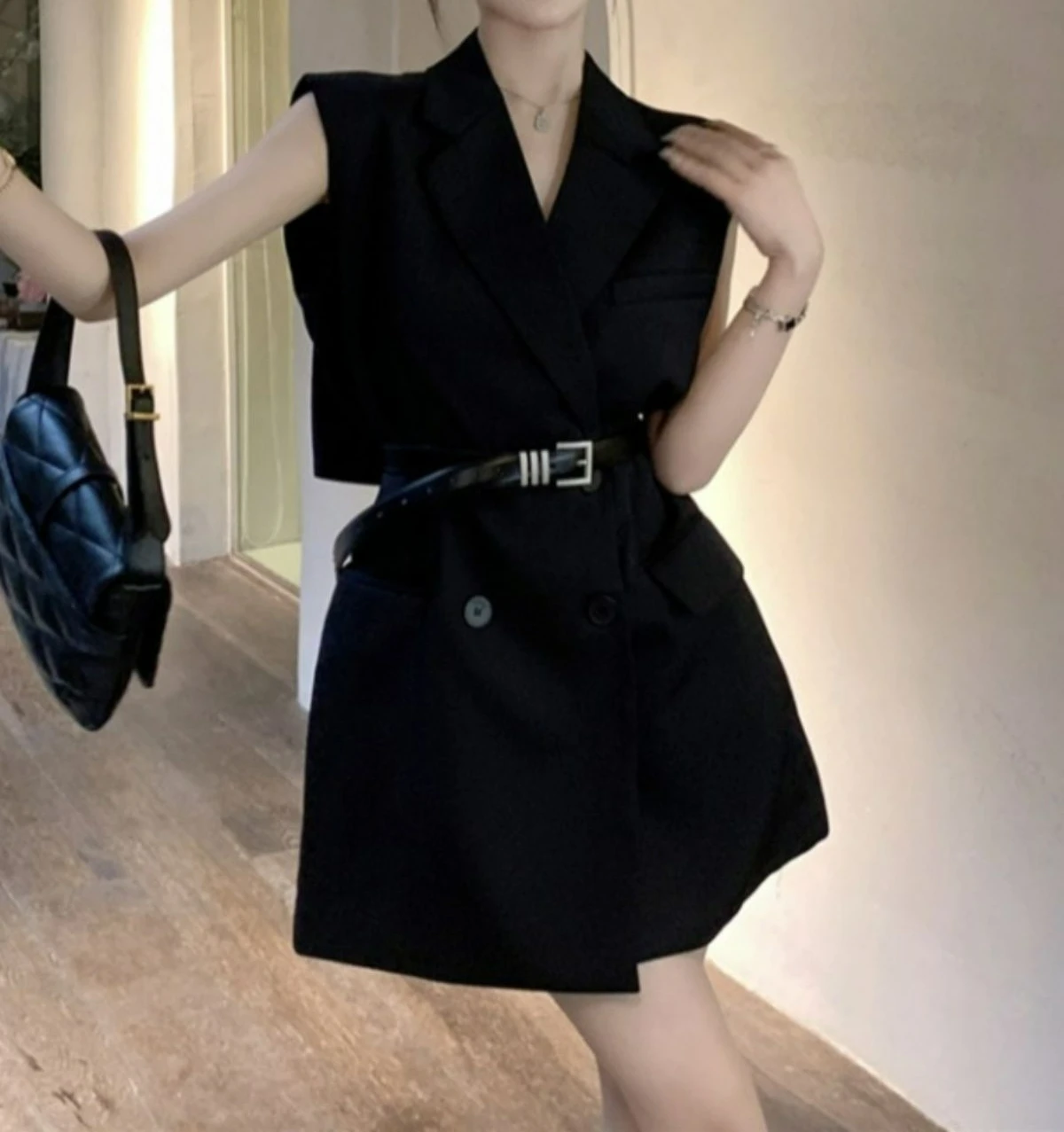 

Sleeveless Suit Skirt 2026 New Halter Bow Temperament Design Dress Spring and Summer