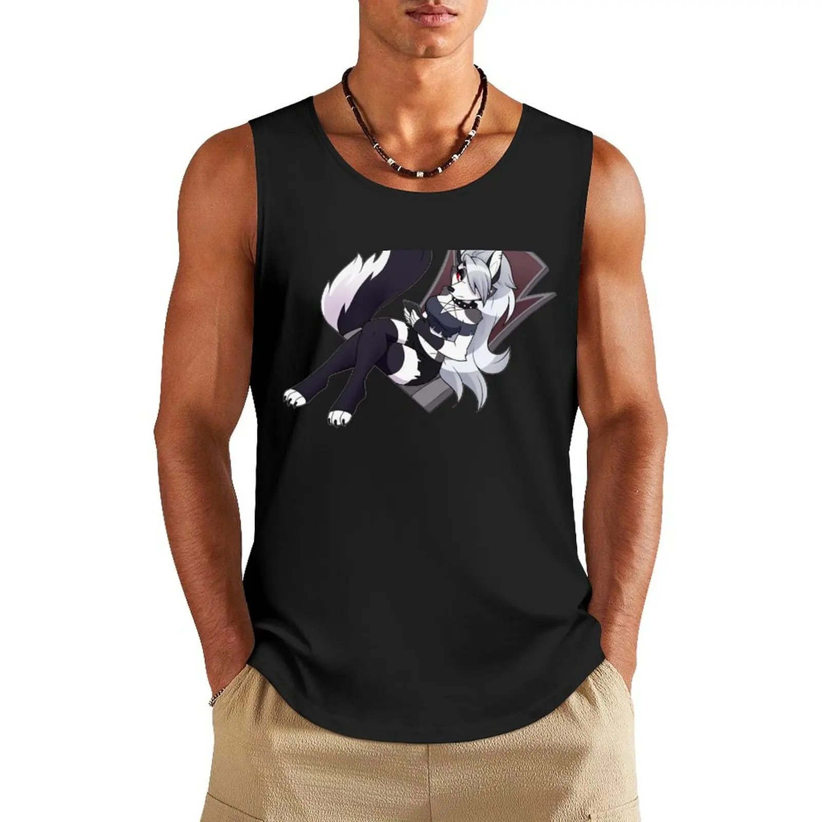 

Helluva Boss Loona Tank Top Short sleeve t-shirt gym man summer clothes for men