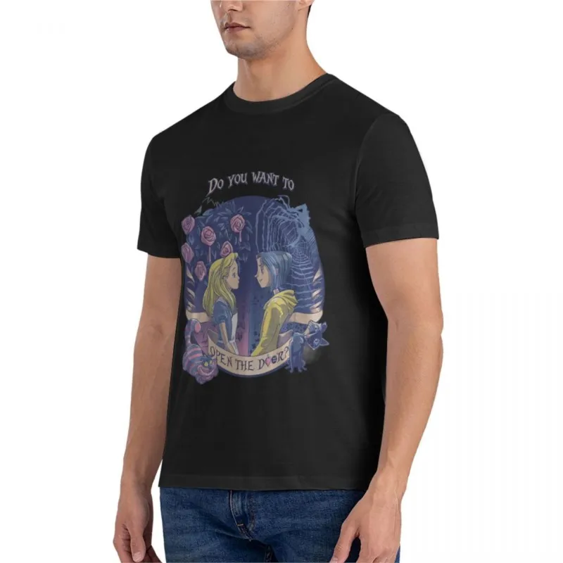 Coraline & Alice Open the door T-Shirt Essential T-Shirt t-shirts man fruit of the loom mens t shirts men workout shirt