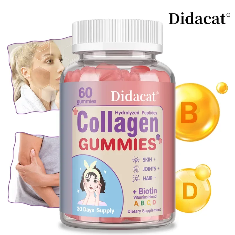 

Hydrolyzed Collagen Peptide Gummies - Skin, Bone, Gut Health, Immune Support, Metabolism
