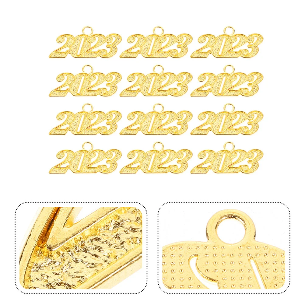 

12Pcs Graduation 2023 Number Charms Alloy Pendants for DIY Jewelry Making Necklace Bracelet Earrings Craft Supplies