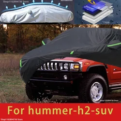 For Hummer H2 Fit Outdoor Protection Full Car Covers Snow Cover Sunshade Waterproof Dustproof Exterior black car cover