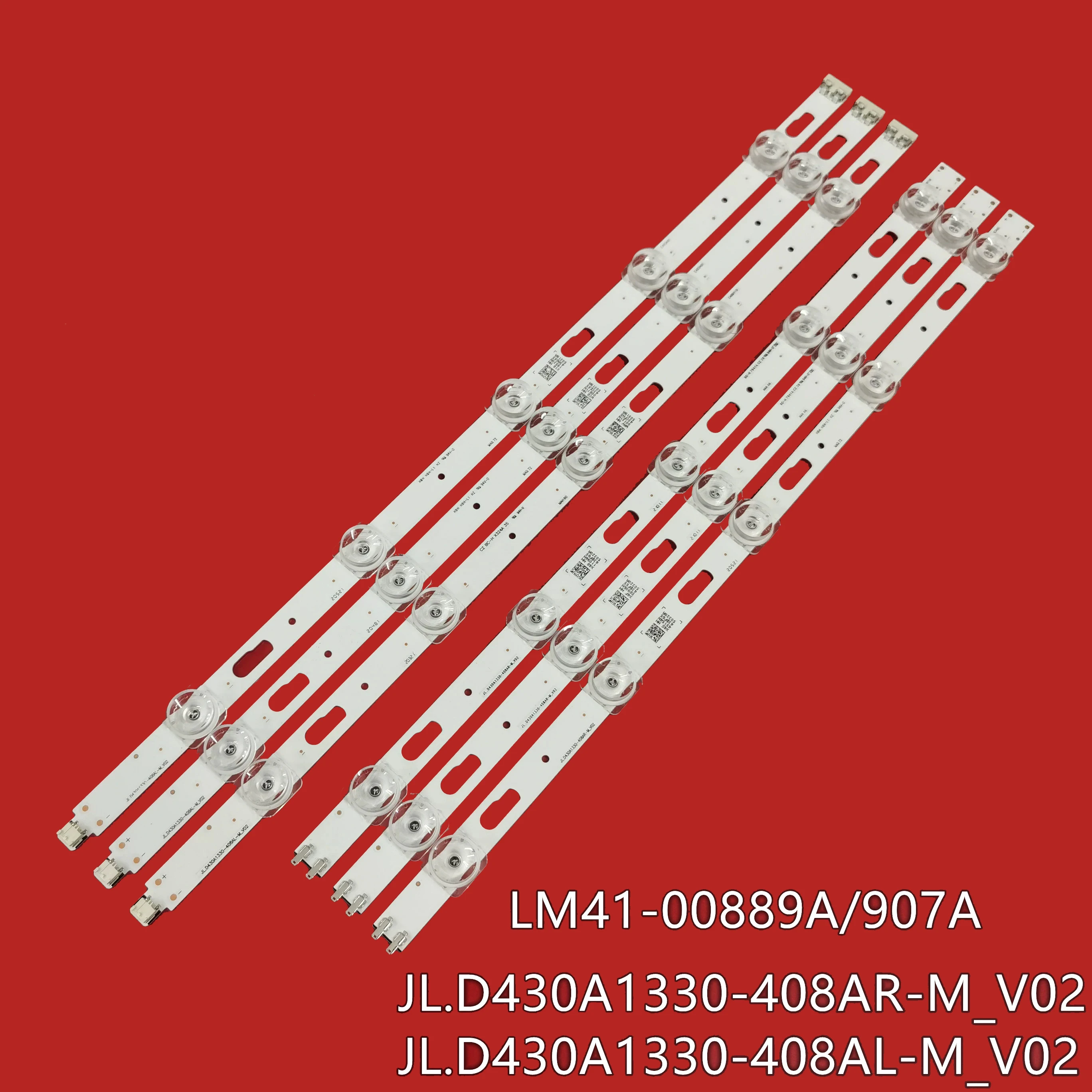 إضاءة خلفية ليد لـ UE43TU7100 و UE43TU7000 و UE43TU8000 و UN43TU7000 و UN43TU8000 و UN43TU700DF و 50320A و JL.D430A1330