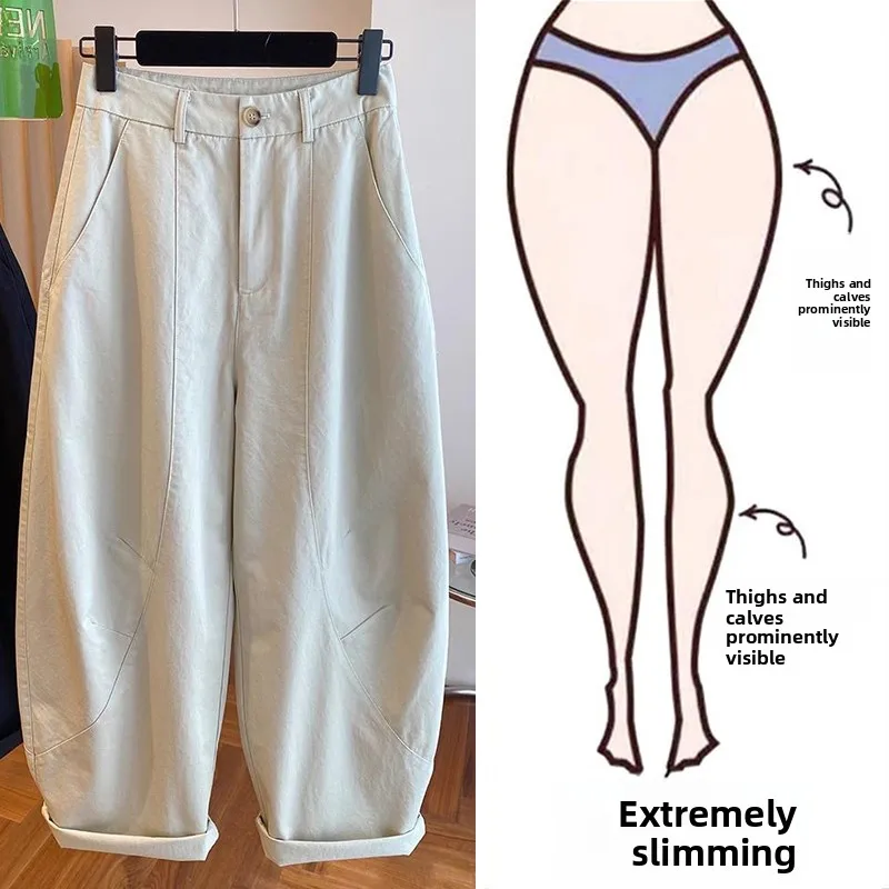 

Женские широкие брюки-палаццо с высокой талией, свободные, универсальные, для повседневной носки, весна-осень, новый стиль