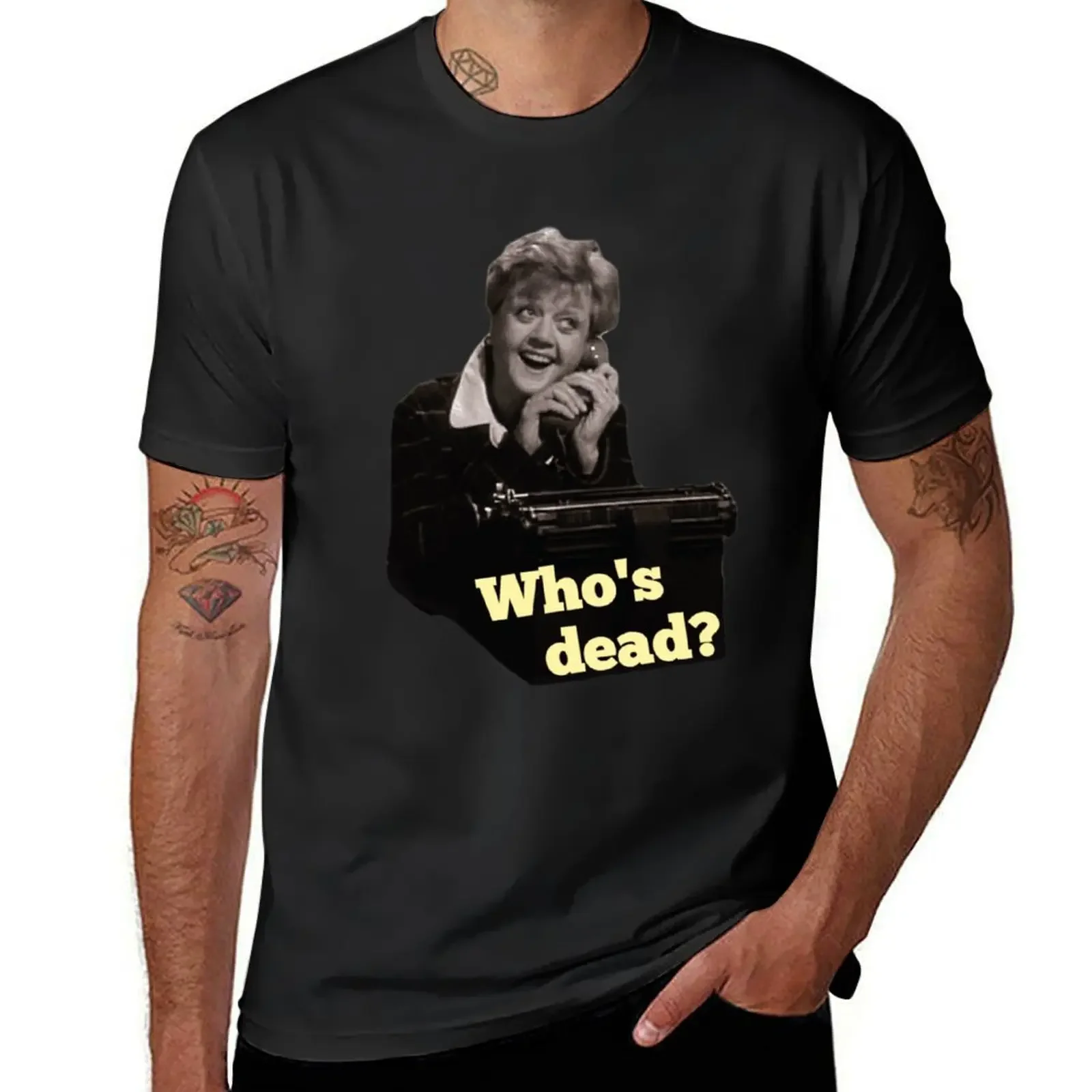 Angela Lansbury Who's Dead T-Shirt quick-drying street wear funny t shirts for men