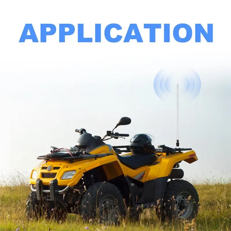 Antena Radio Laut Universal ABZW Antena AM/FM IP66 Tahan Air Untuk Mobil ATV UTV RV Truk Kapal Pesiar