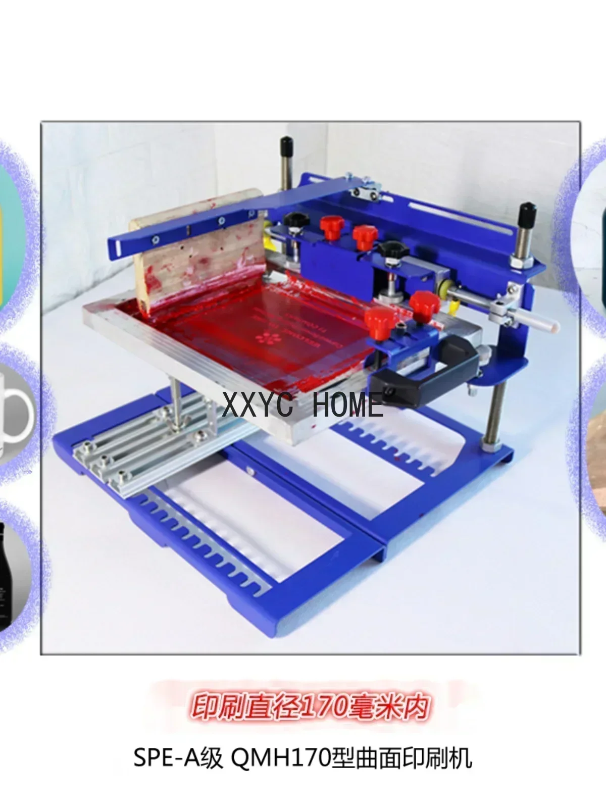 Curved Surface Printing Machine Grade a Qmh170 Silk Screen Printing Machine Curved Surface Printing Machine