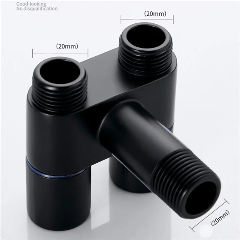 ABRG-Mini صنبور نحاسي متعدد الوظائف 1 إلى 2 خارج غسالة تحكم مزدوج صنبور كروم للغسالة والمرحاض #6