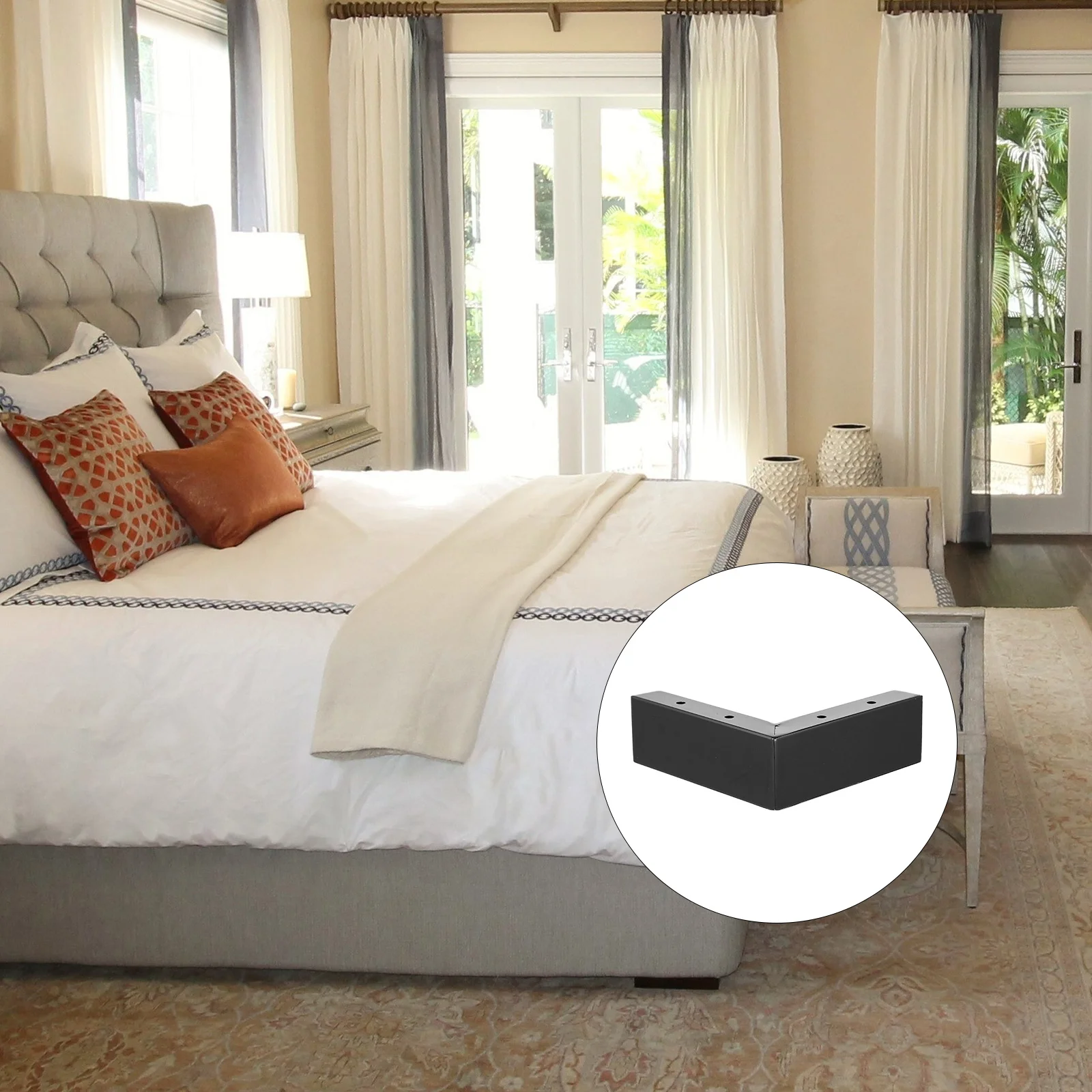 

1 set Bed Risers Heavy Duty Furniture Foot Riser For Hardwood Floor Heightening Pads Bed Table Sofa Cabinet Legs Furniture