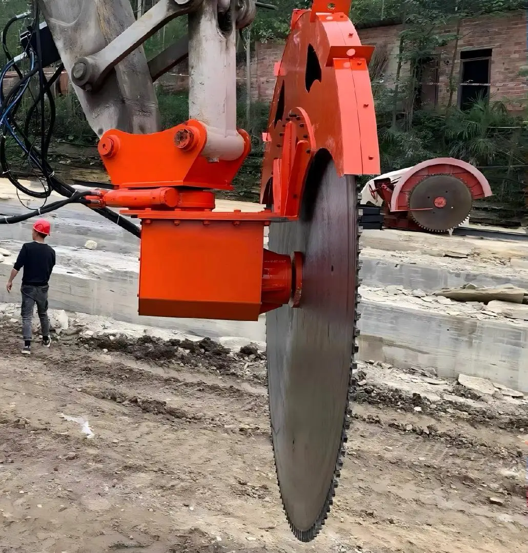 Excavator Hydraulic Cutter, Great for Rock Cutting, Concrete  and Road Reconstruction