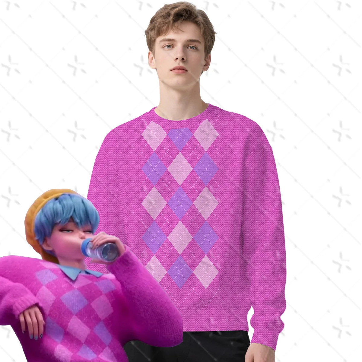 

KPop Demon Hunter Baby Saja Boys Cosplay Print Hoodie For Men Halloween Autumn Winter Long Sleeve Sweatshirt Casual Couple Tops