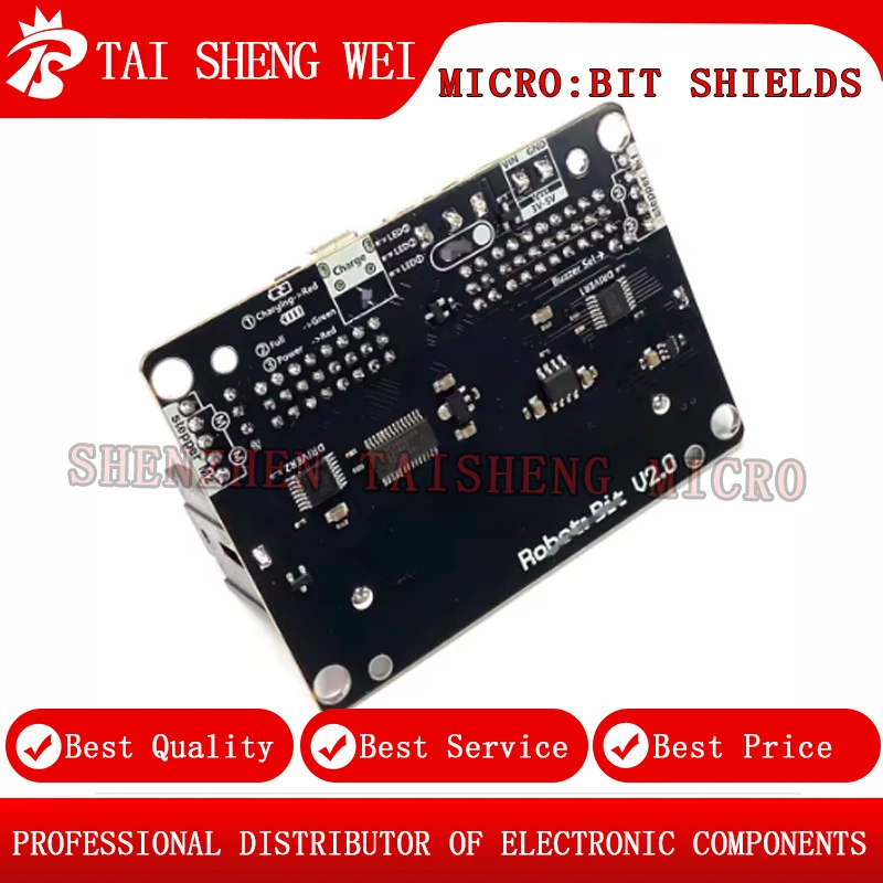 لوحة توسيع Micro:bit للمبتدئين Robotbit V2.0 برمجة Python