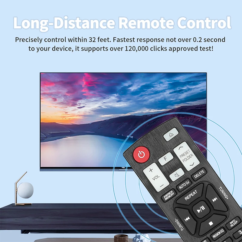 AKB74955301 Remote Control For LG CD Home Audio System OM4560 OM5560 OM7560 CM8360 CM8460 CM9760 CM9960 CMS9760F CMS9960F