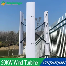 10KW 20KW High Efficiency Vertical Axis Windmill Wind Turbine Generator Maglev Generator 12v 24v 48v Low Start Speed Low Noise