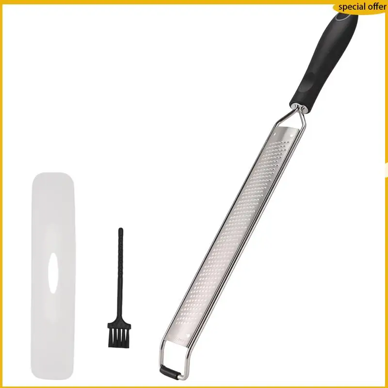 

A50I Lemon Zester & Cheese Grater - Stainless Steel - Kitchen Tool , Nutmeg, Chocolate, Vegetables, Fruits, Dishwasher
