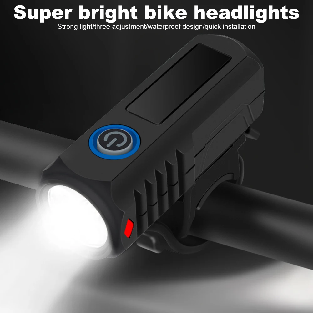 LED Bicycle Headlight High Brightness Bike Handlebar Flashlight USB Charging MTB Bike Headlight Bicycle Accessories