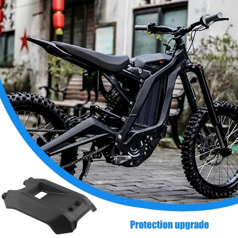 Cubierta de batería de motocicleta, tapa protectora de fibra de carbono negra para compartimento de batería, fácil instalación, Protector de ajuste preciso