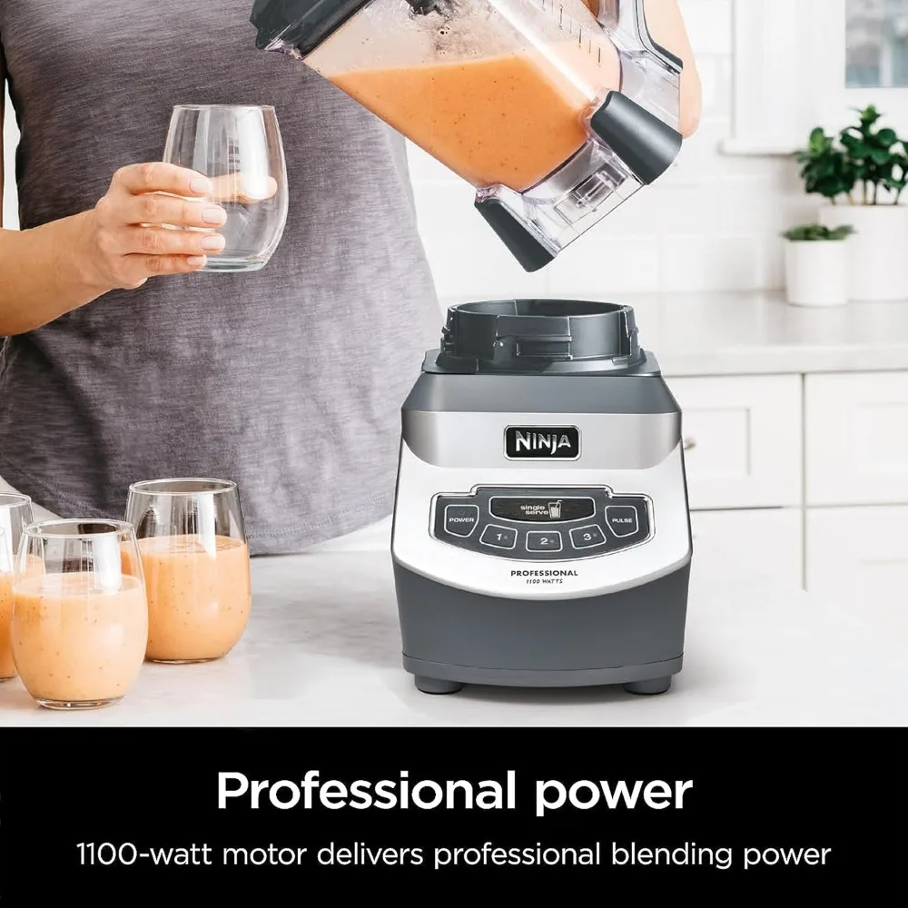 BL660 Professional Compact Smoothie & Food Processing Blender, 1100-Watts, 3 Functions -for Frozen Drinks