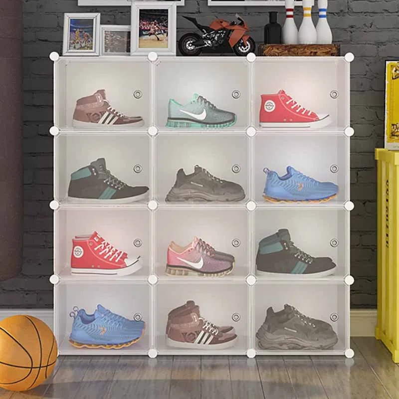 

Storage Plastic Corner Shoe Cabinets Entrance Multifunctional Folding Portable Cabinet Bathroom Szafka Na Buty Furniture T50XG