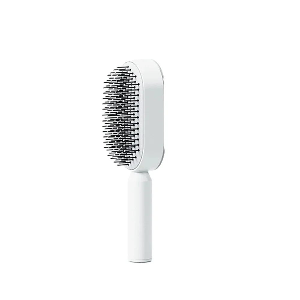 

Легко очищаемая щетка для волос в один клик, антистатическая нейлоновая щетина, индивидуальный дизайн логотипа, самоочищающаяся функция, французский операционный язык