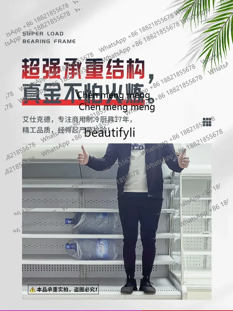 

Zi5556 Wind Screen Counter Fruit Fresh Cabinet Commercial Display Refrigerated Fresh Vegetables Supermarket Refrigerator