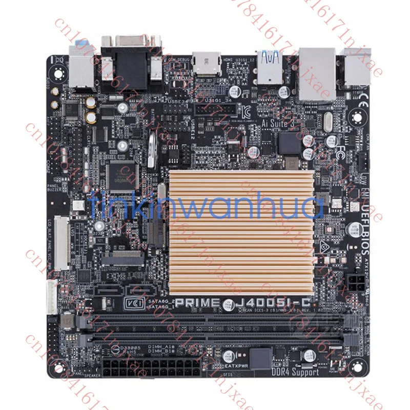 used For ASUS PRIME J4005I-C DDR4 1×M.2 1×SATA3 VGA+HDMI Mini-ITX Motherboard.