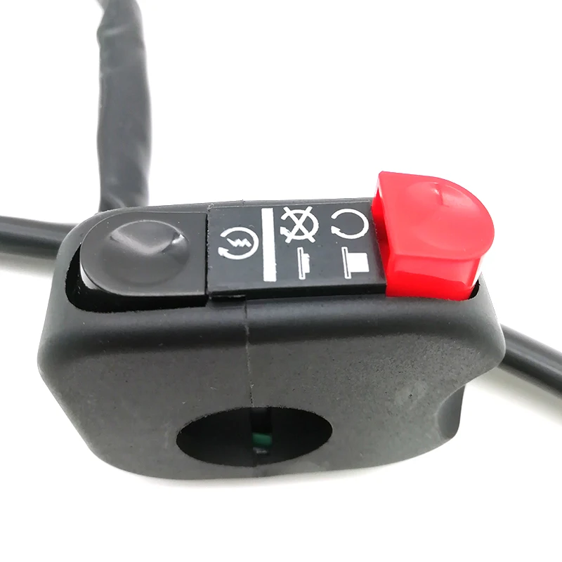 العالمي 7/8 "المقود دراجة نارية مفتاح إشعال على إيقاف تشغيل المحرك #2