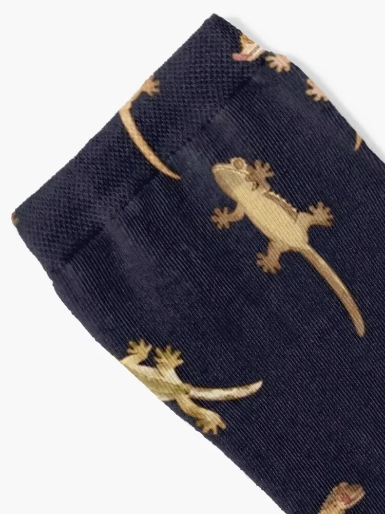 cute little crested geckos Socks golf cycling kids Climbing Socks For Men Women's