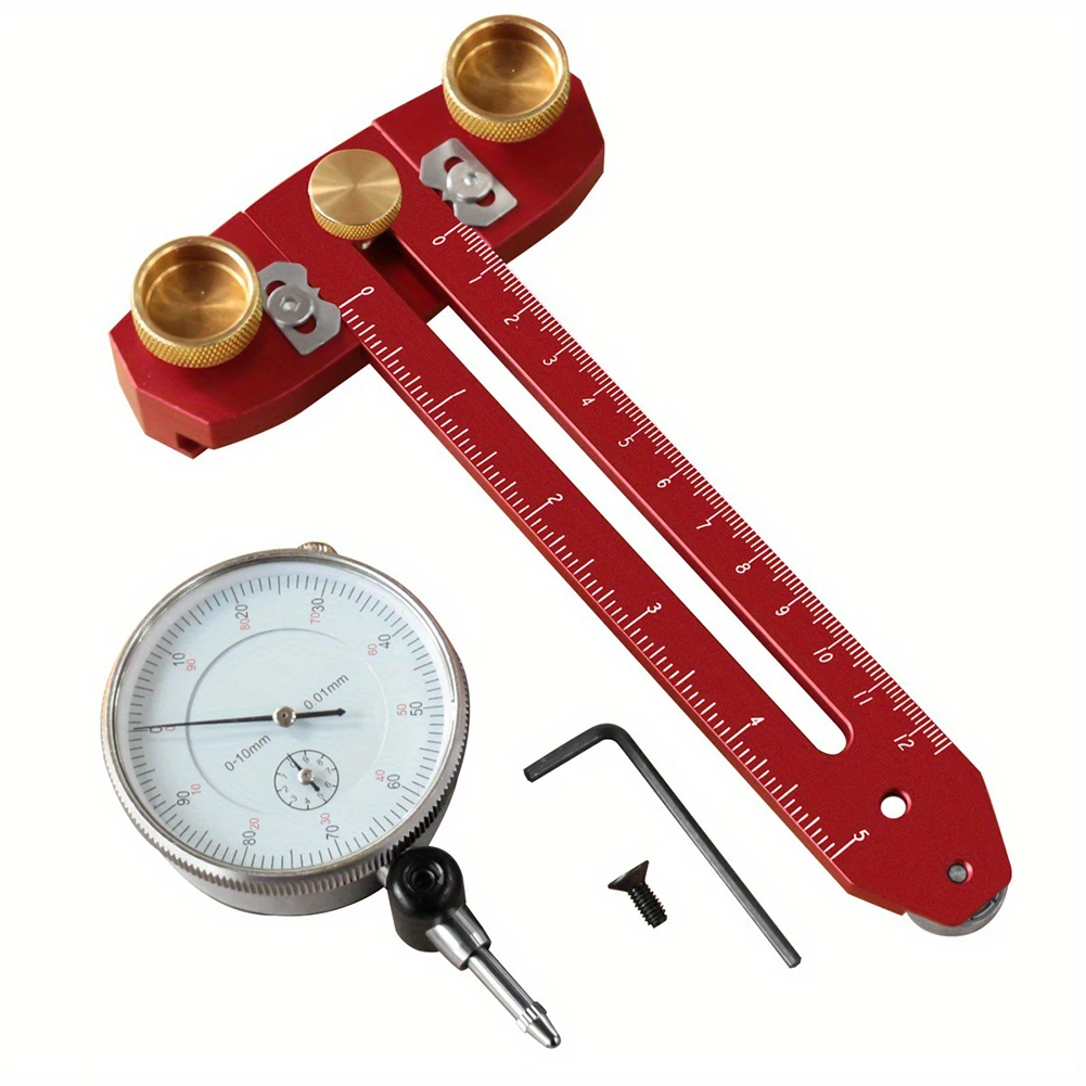 Precision Measuring Tool 177*100*25MM Alignment Tool Adjustable Range 0-120mm Positioning And Detection Function