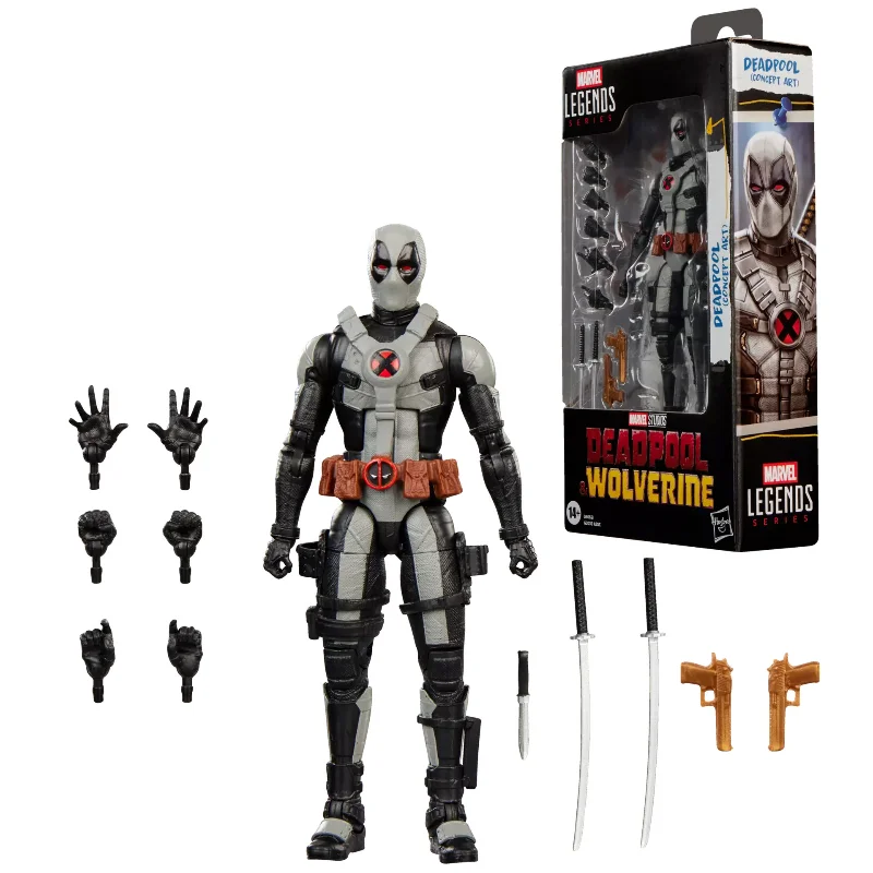 [pre-sale]-hasbro-marvel-legends-deadpool-3-gray-deadpool-6-inch-action-figure-anime-model-toy-collection-gift