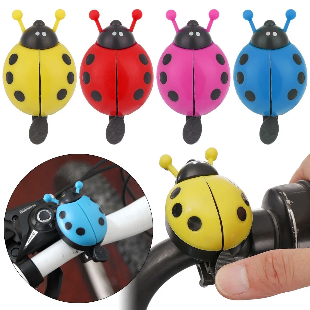 AliExpress Cute Bicycle Bell Ladybug Shaped Bicycle Bell Loud Sound Suitable for Children Adults Sports Outdoor Bicycle Accessories