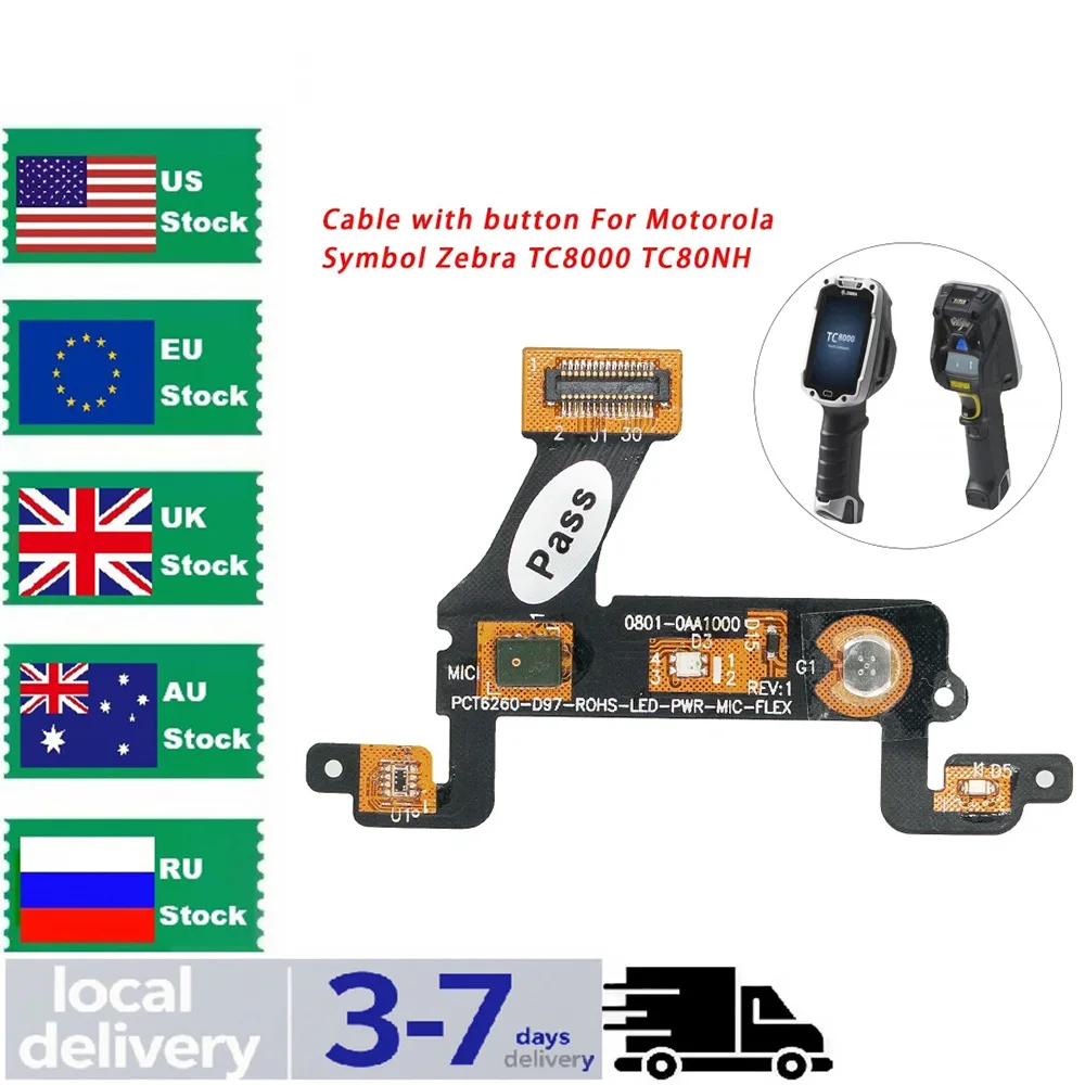 

НОВЫЙ кабель с кнопкой для Motorola Symbol Zebra TC8000 TC80NH